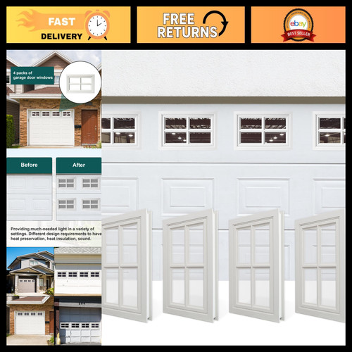 Garage door window inserts - window, kit