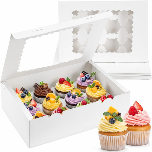 Count cupcake boxes 4pcs - cupcake, boxes,